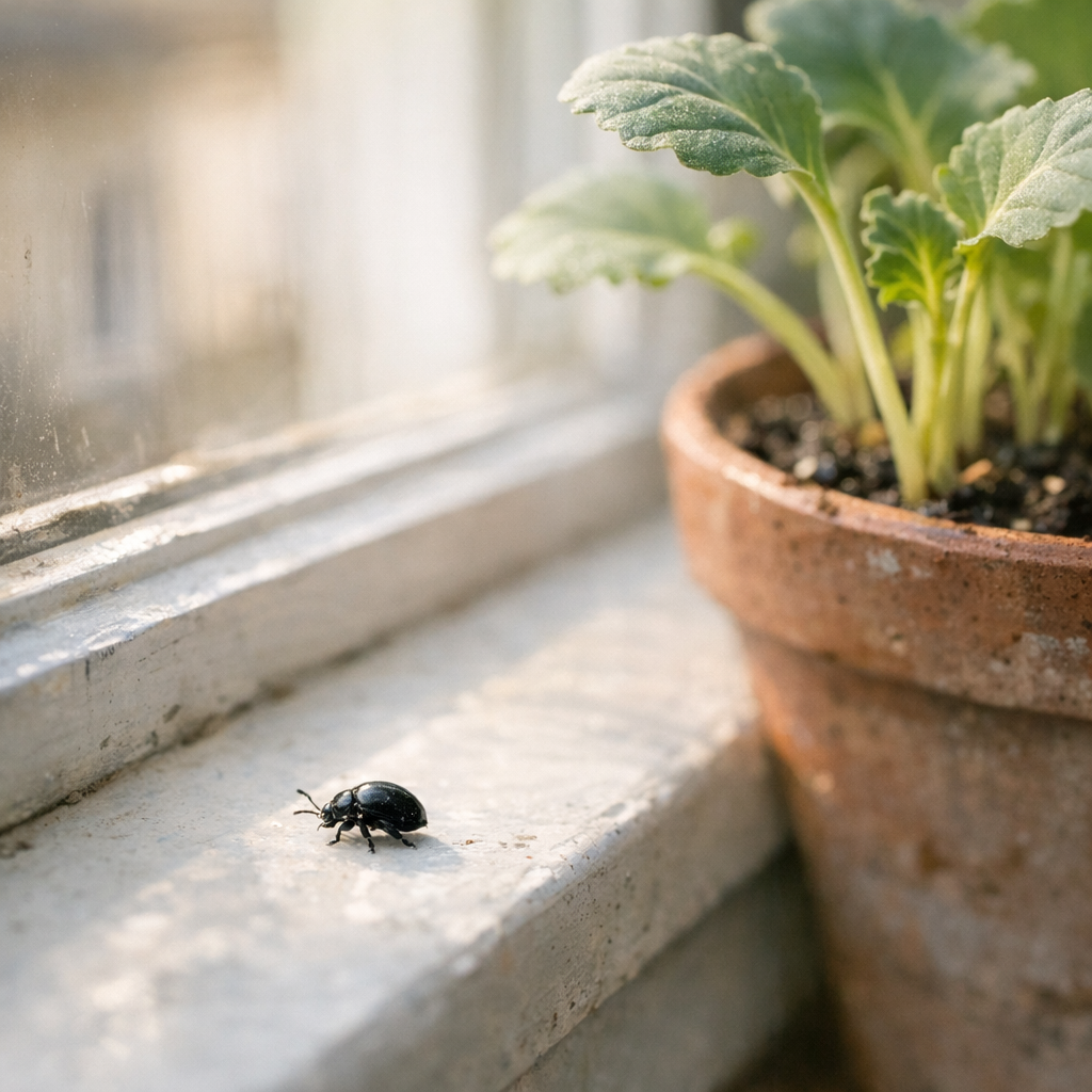 Une Altise dans la maison vient souvent du jardin