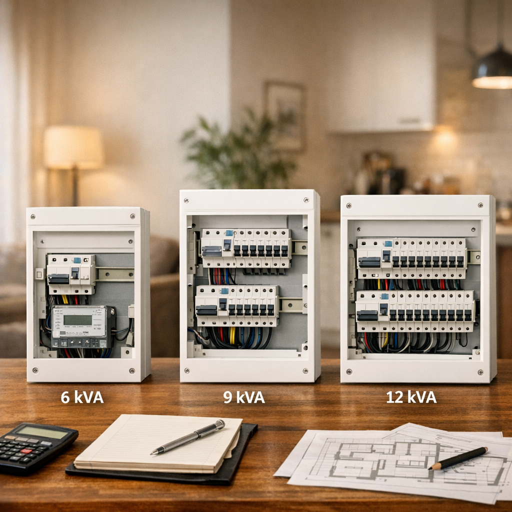 6, 9 ou 12 kVA : tableau comparatif pour une maison de 150 m²