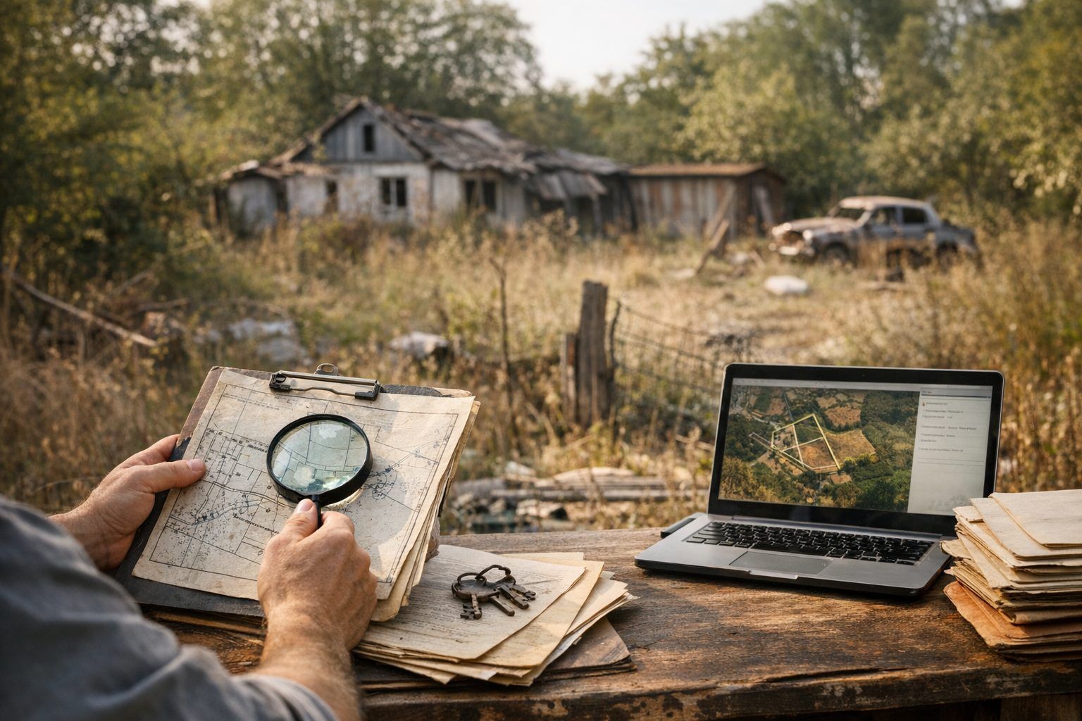 Terrain abandonné, propriétaire décédé, indivision : que faire quand la recherche bloque ?