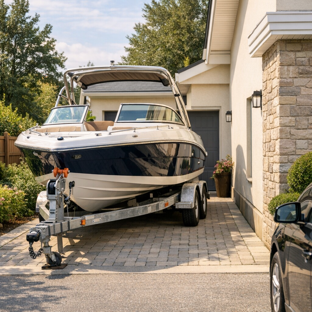Prix d’un bateau devant maison et largeur minimale à prévoir