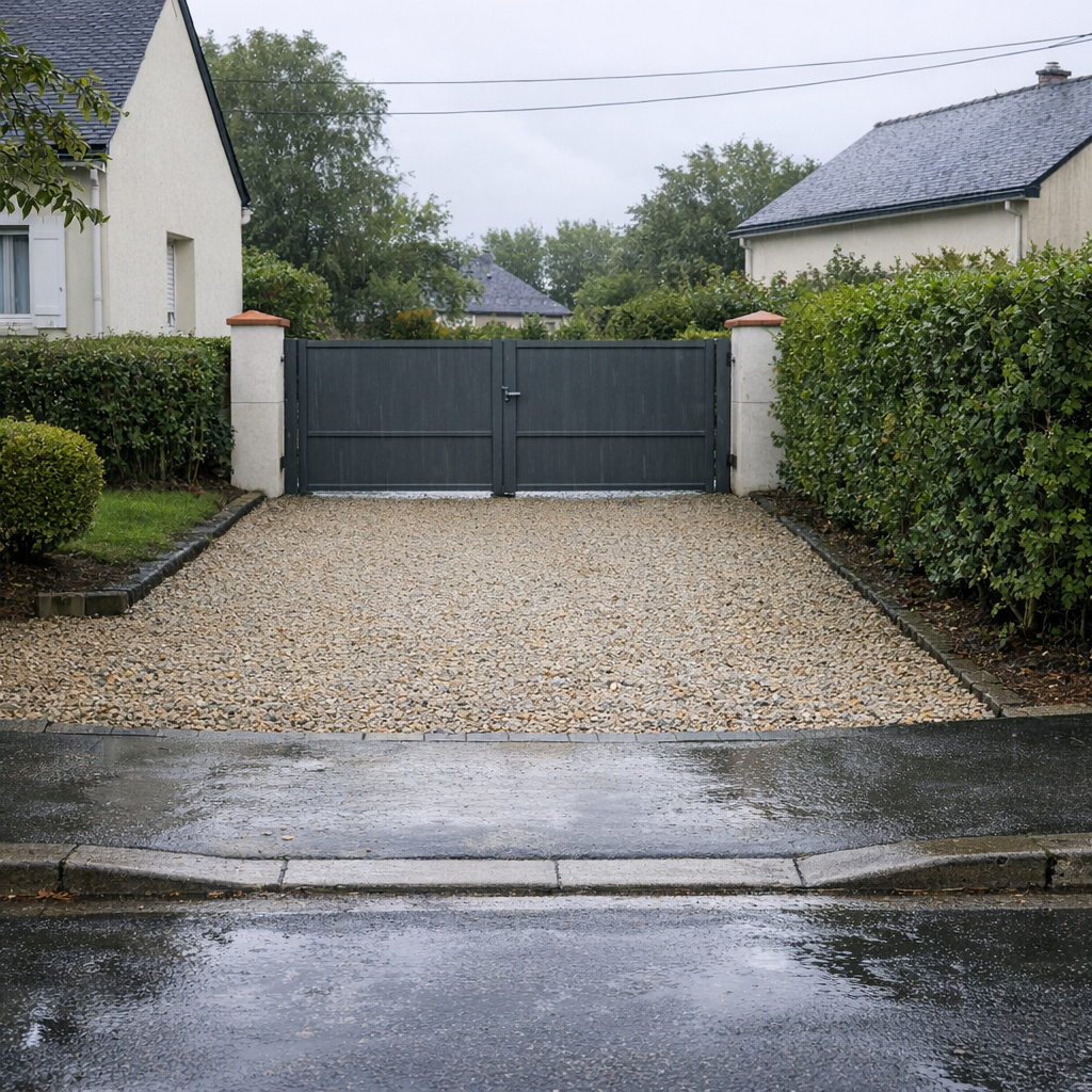 L’entrée carrossable d’une maison se vérifie avant travaux