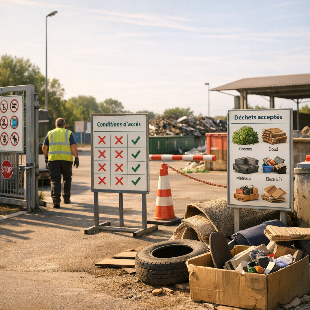 Conditions d’accès, jours de fermeture et déchets acceptés