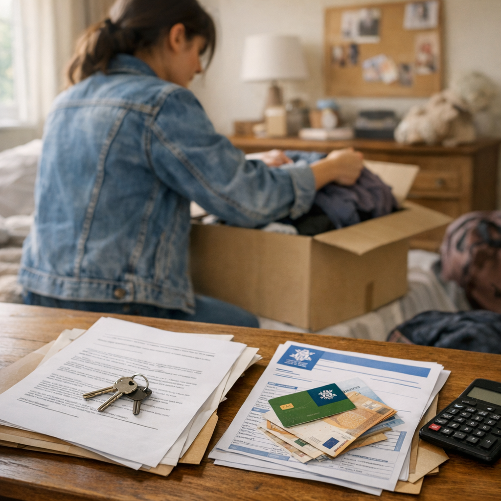 Si elle quitte son logement pour revenir chez ses parents&nbsp;: bail, APL et dossier Caf
