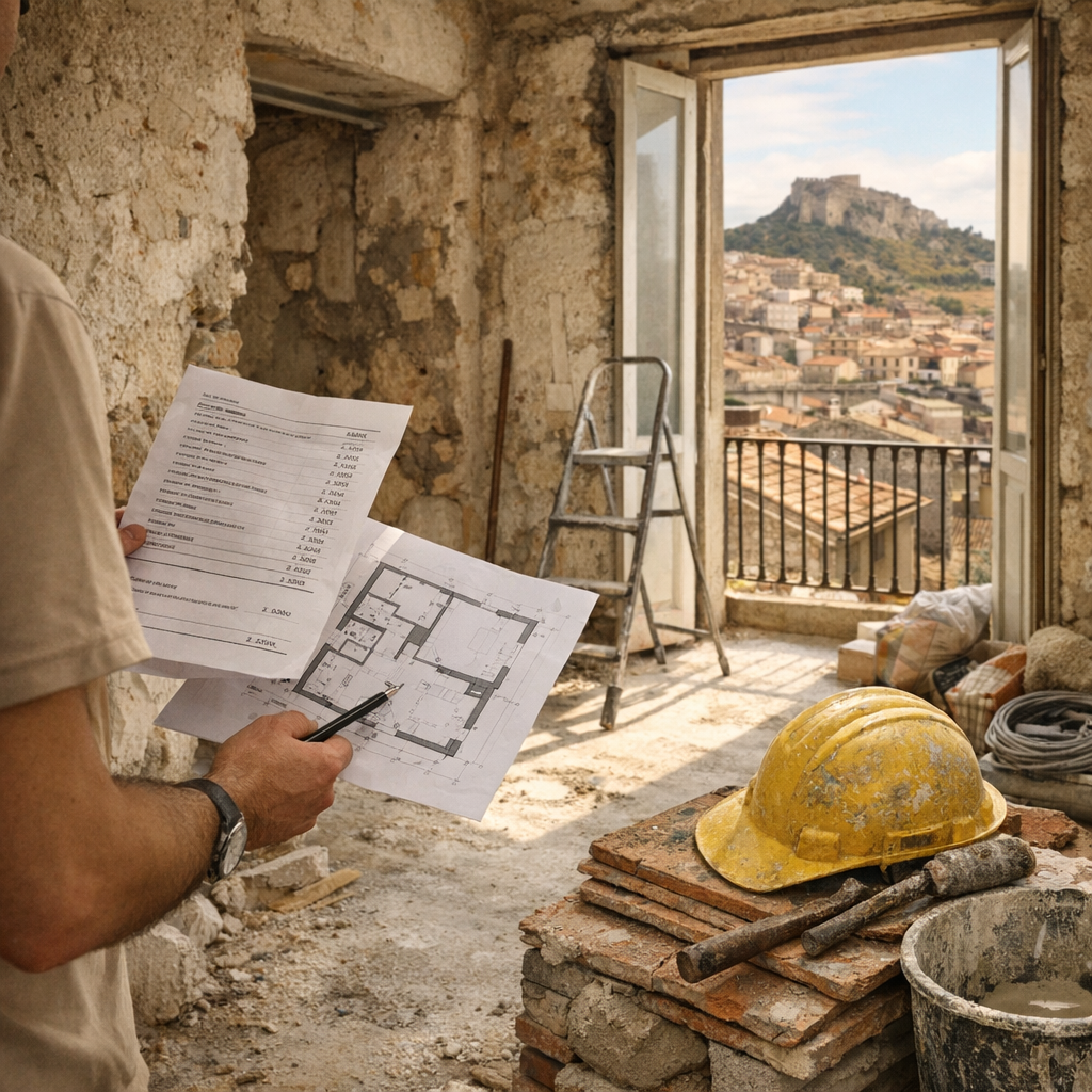 Le vrai budget : mini-cas chiffré d’une rénovation à Mussomeli