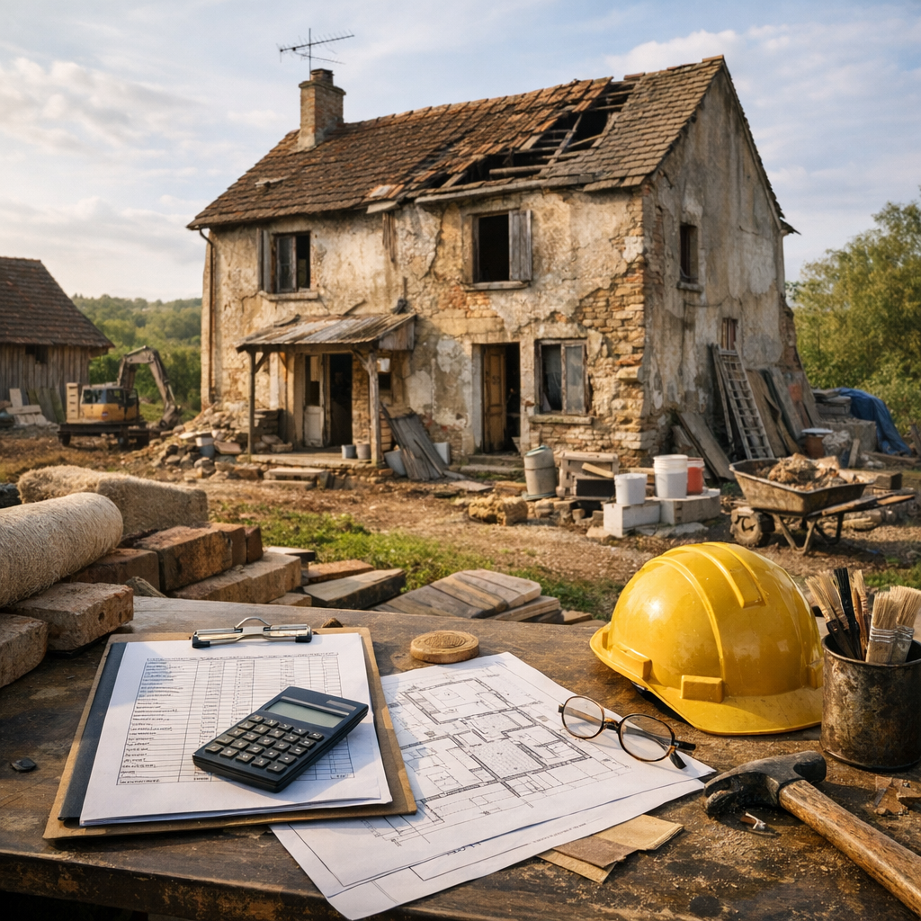 Le vrai coût d’une maison gratuite à rénover&nbsp;: le tableau 2026