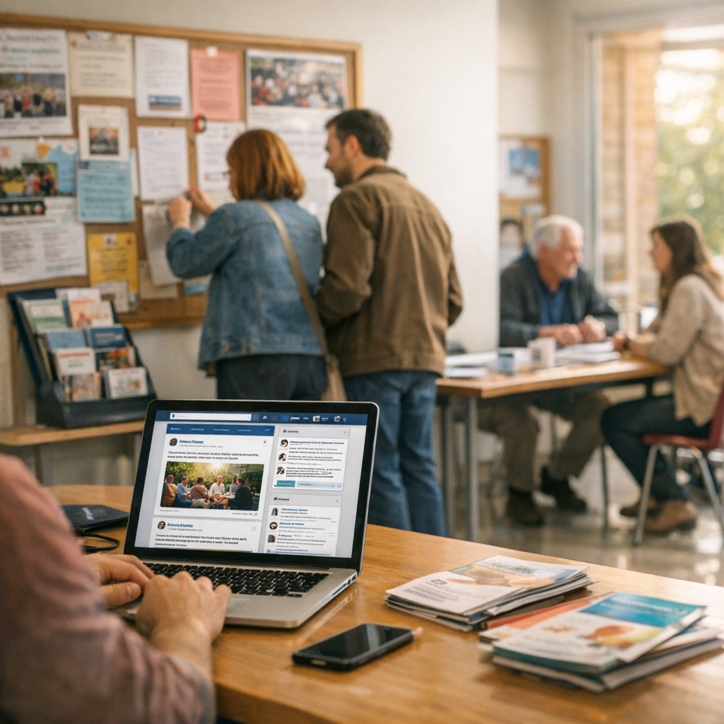 Réseaux sociaux, forum et permanences : suivre la vie associative locale