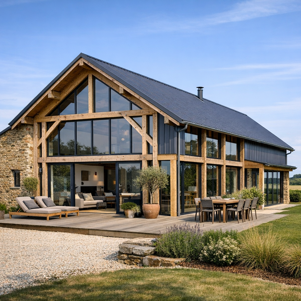 Créer une Maison dans un hangar agricole : 7 filtres