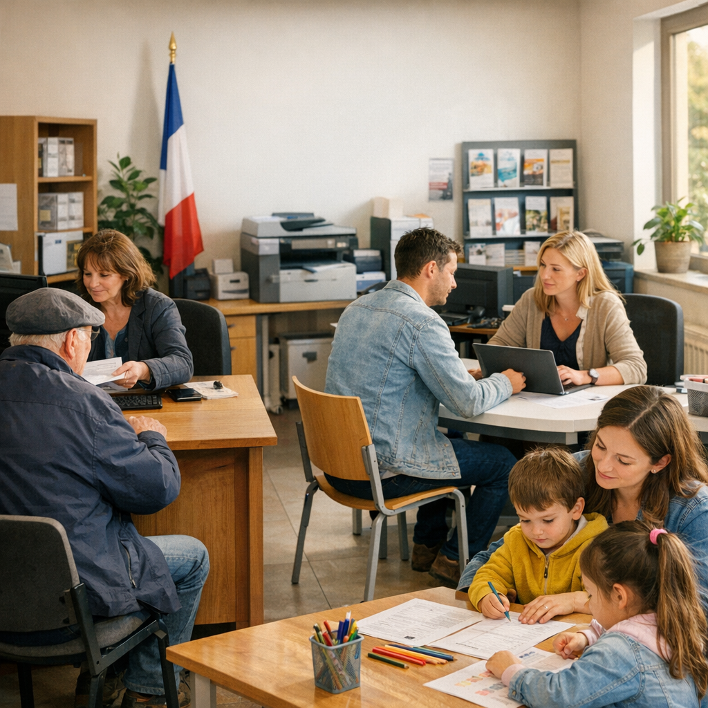 Services proposés : mairie annexe, Espace France services et démarches famille