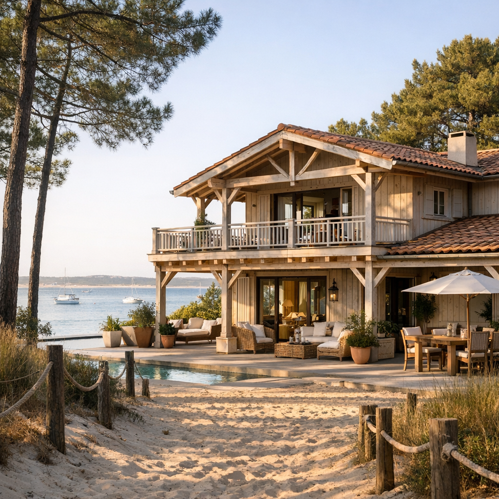 La maison Starck au Cap-Ferret renvoie surtout à Villa Colette
