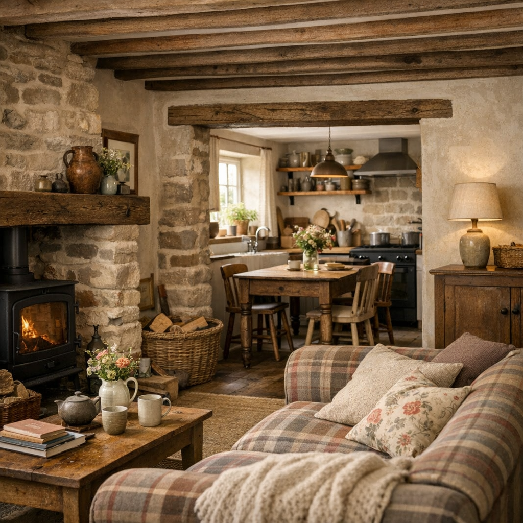 À l’intérieur : comment faire un style cottage sans décor de carte postale
