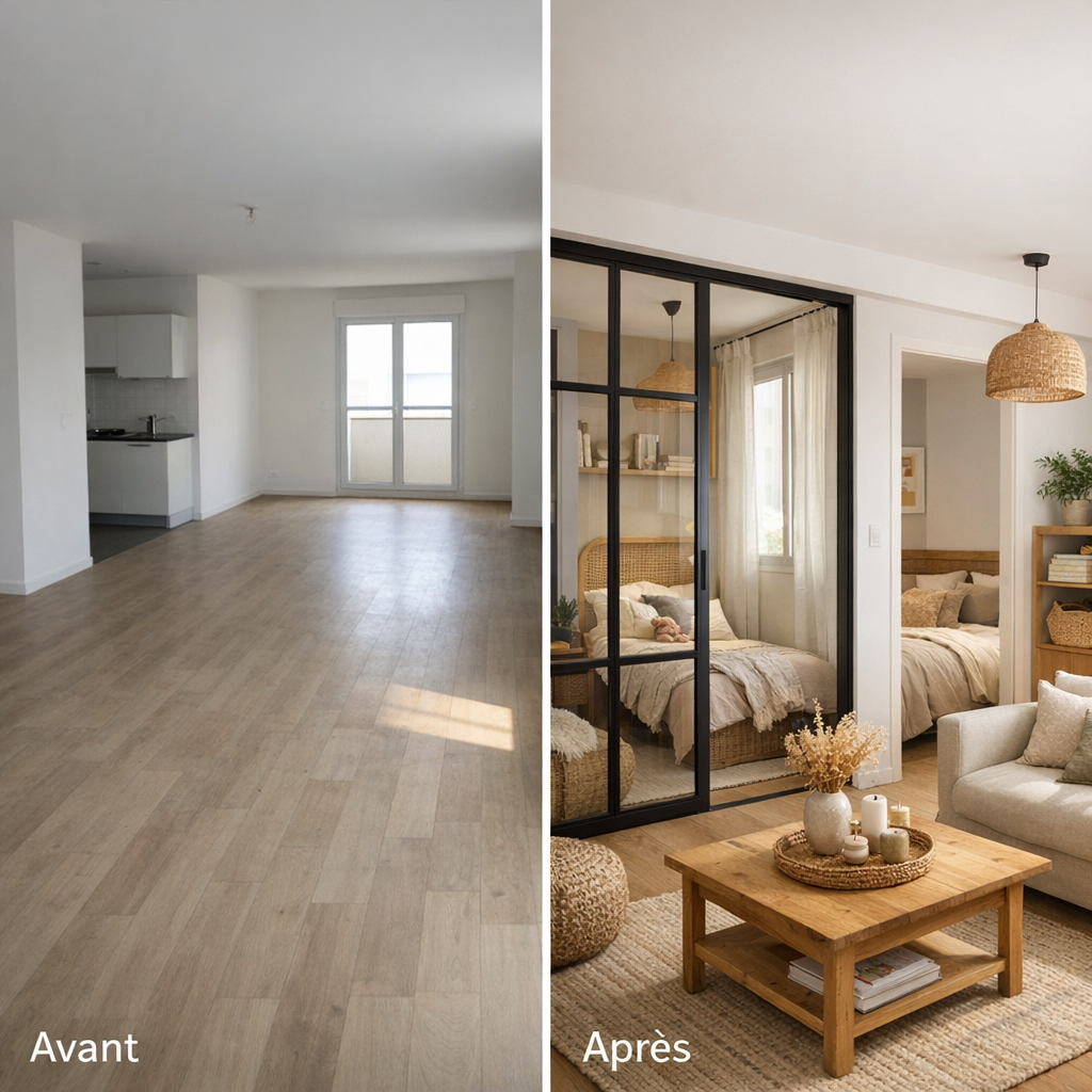 Avant/après&nbsp;: aménager deux chambres sans sacrifier la lumière