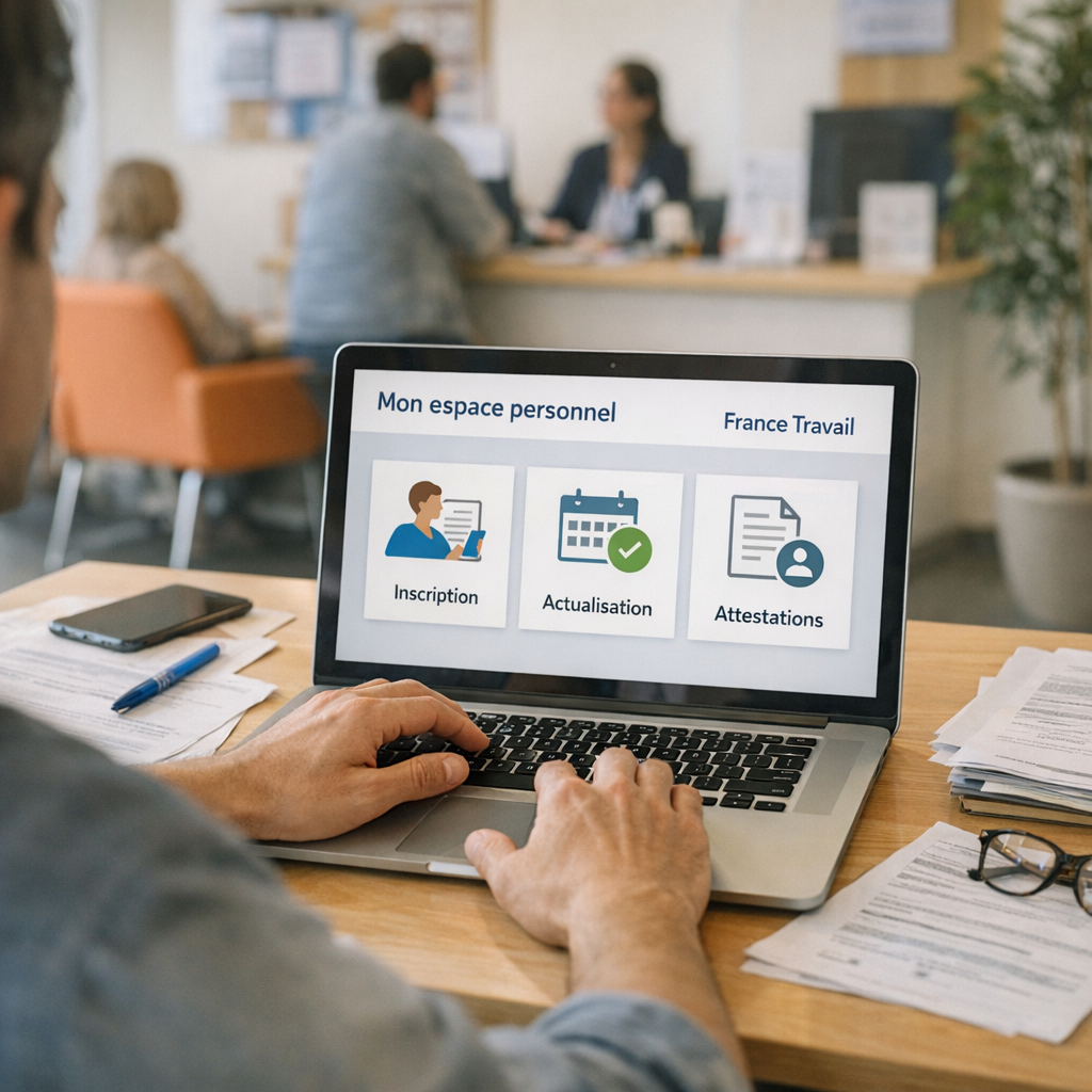 Mon espace personnel France Travail : inscription, actualisation et attestations