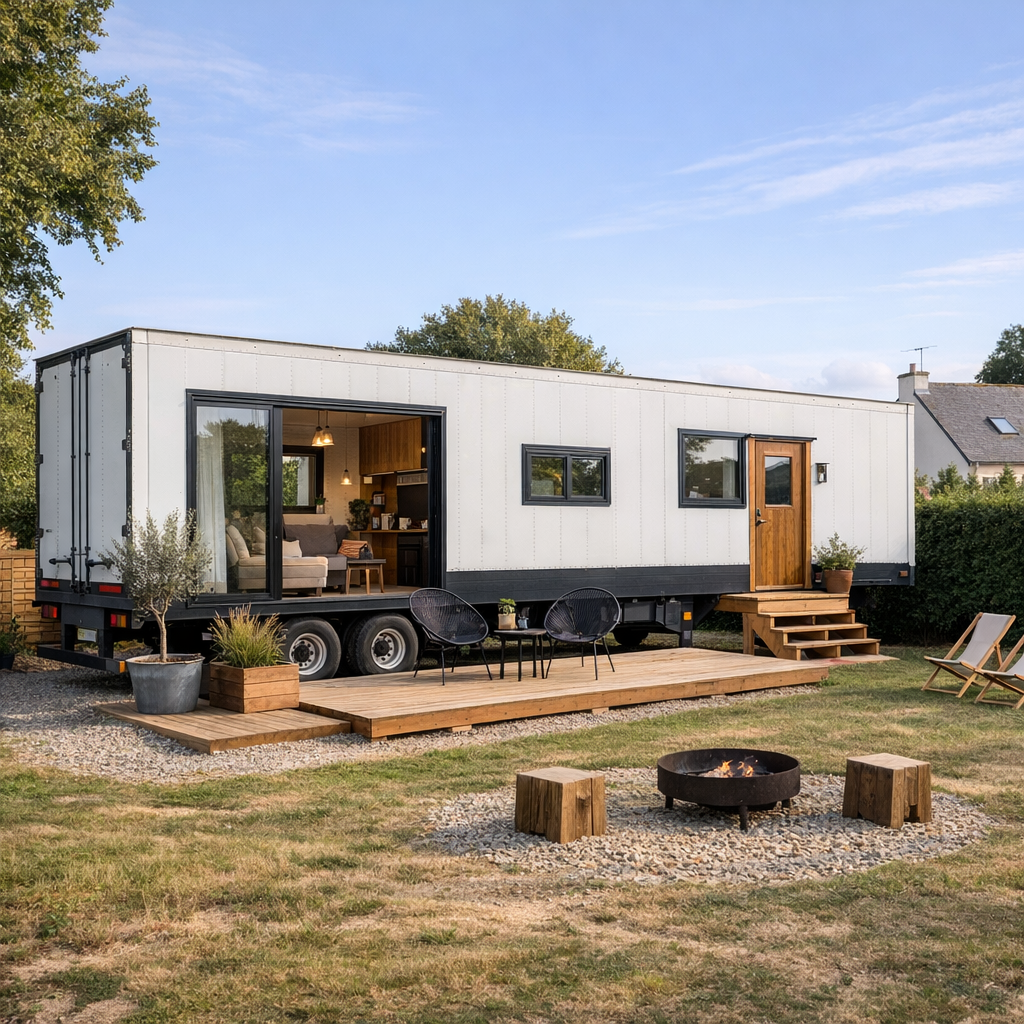 Combien coûte une Semi-remorque aménagée en maison ?
