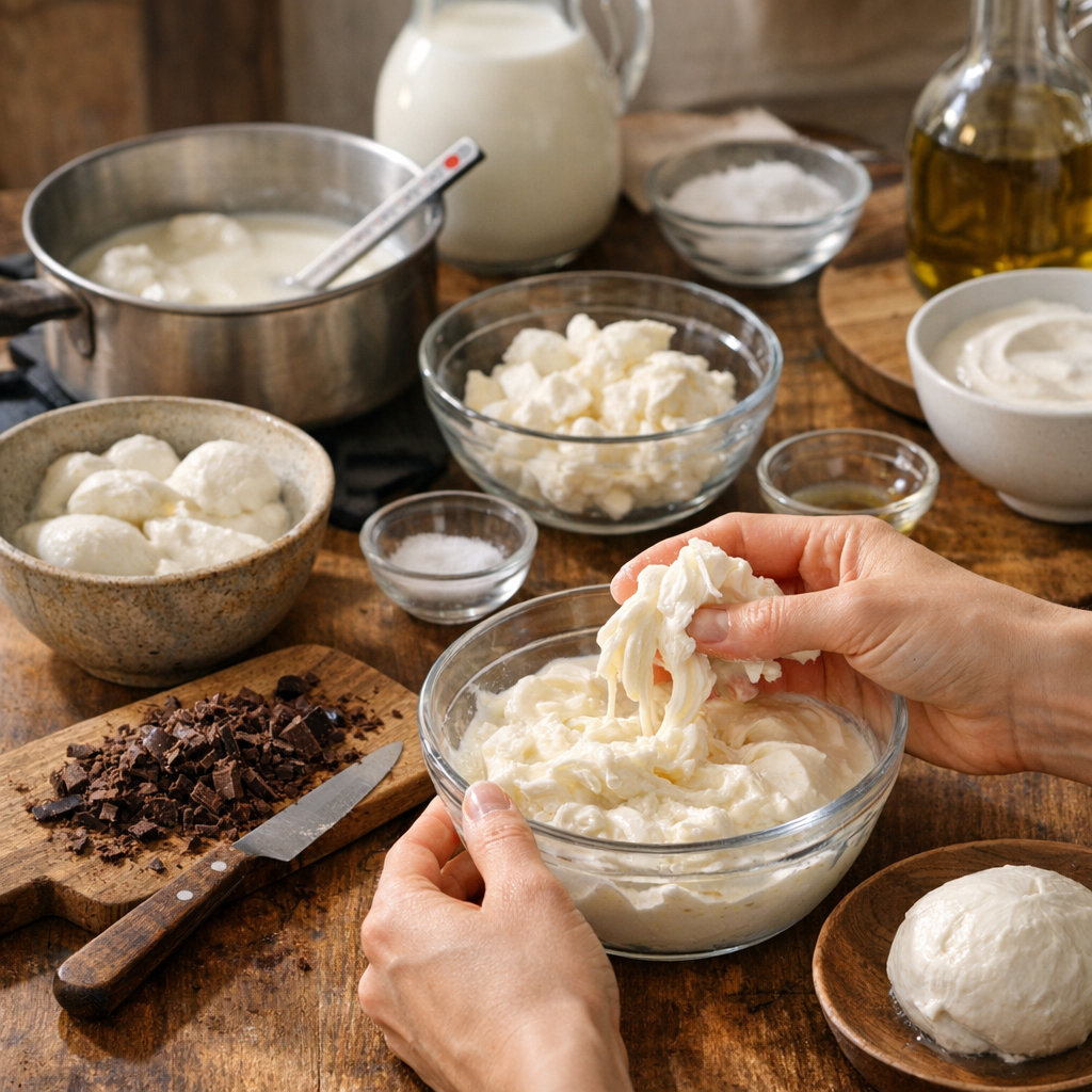 La marche à suivre pour préparer une stracciatella maison