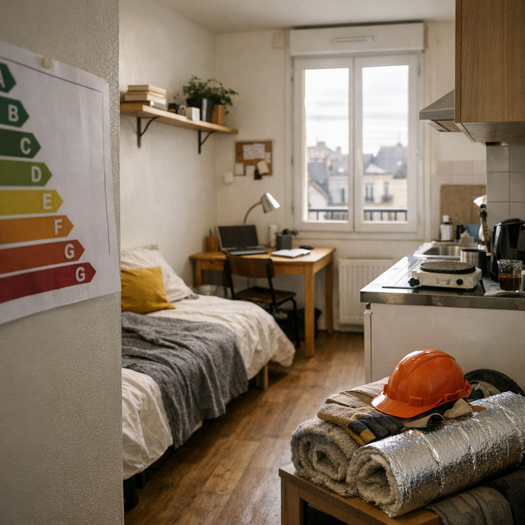 À Nantes, un studio destiné à un étudiant reste-t-il un bon investissement si son DPE impose rapidement des travaux ou l