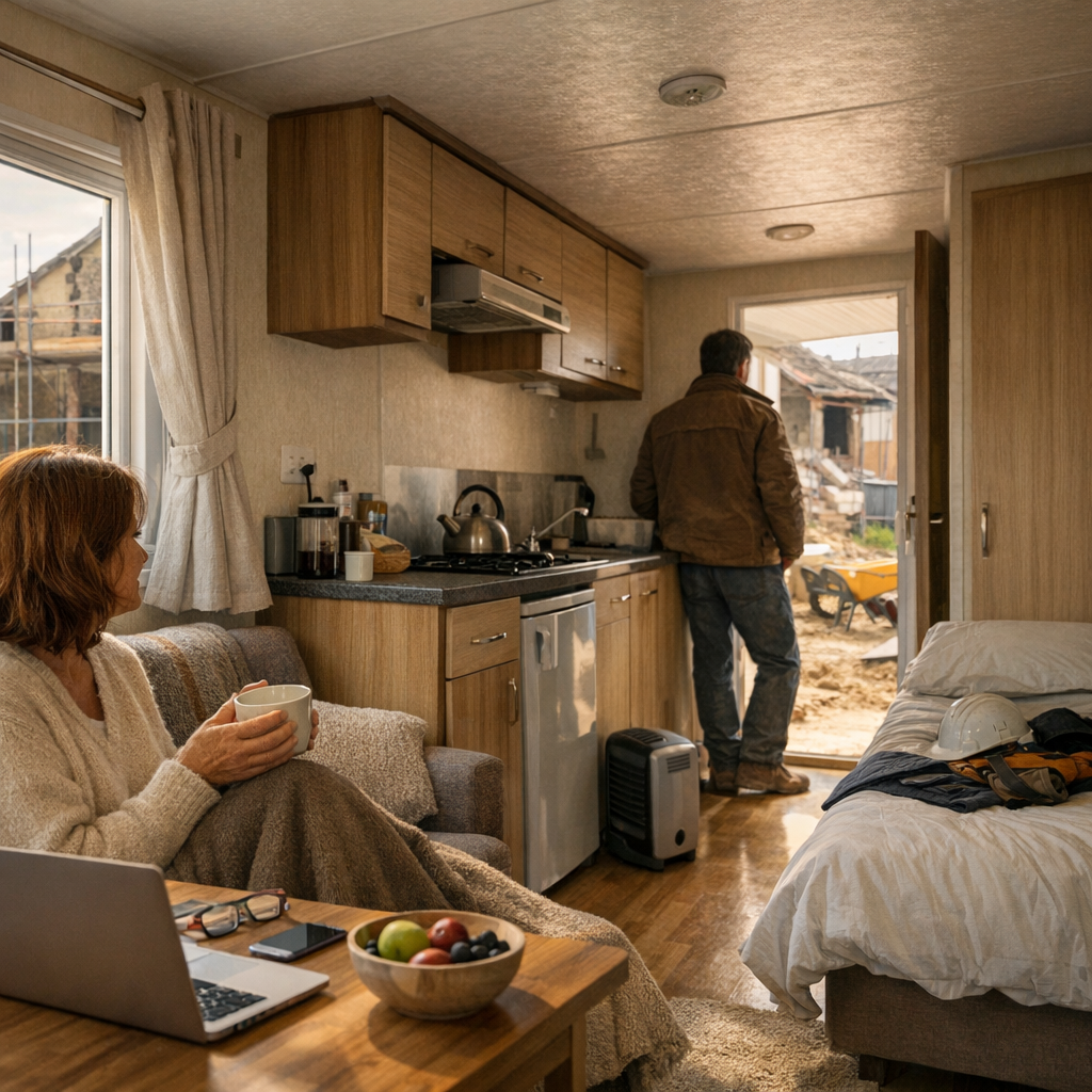 Vivre dans un mobil-home pendant les travaux : confort réel, limites et saison